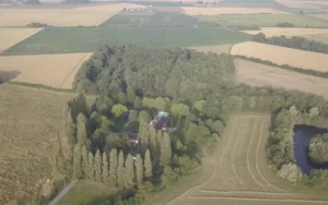 gite vu du ciel par un drone