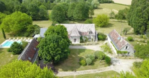 le gite vu du ciel par un drone